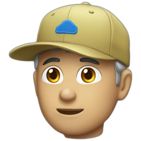 Blue Cap emoji