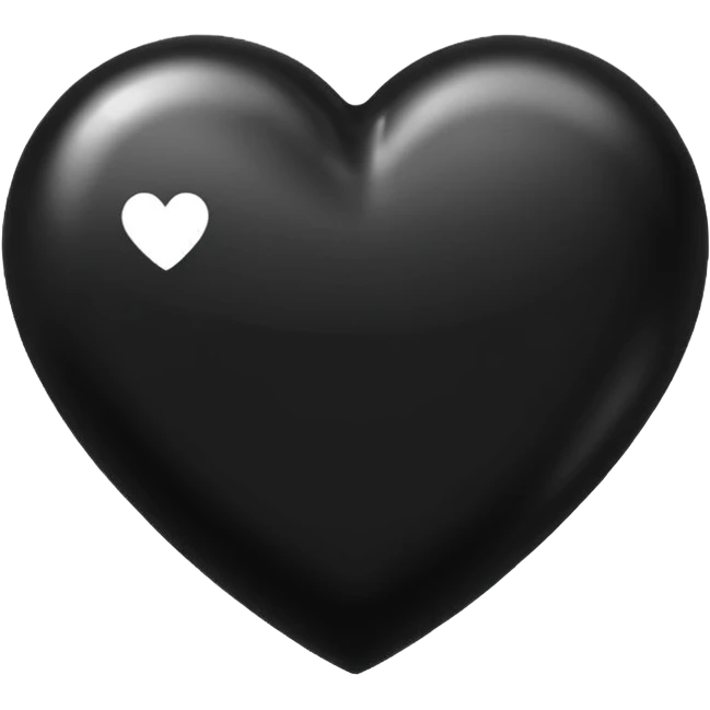 black heart emoji