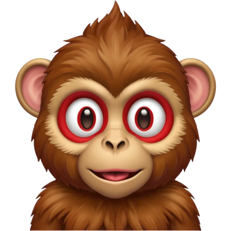 blood red circus monkey emoji