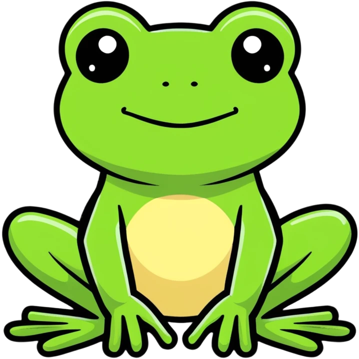 cartoon frog emoji