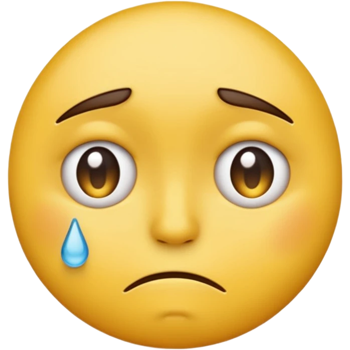 Create a Sad reaction emoji for a new social media app emoji