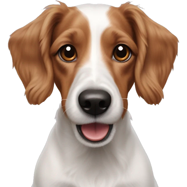 realistic jack Russell cocker spaniel mix emoji