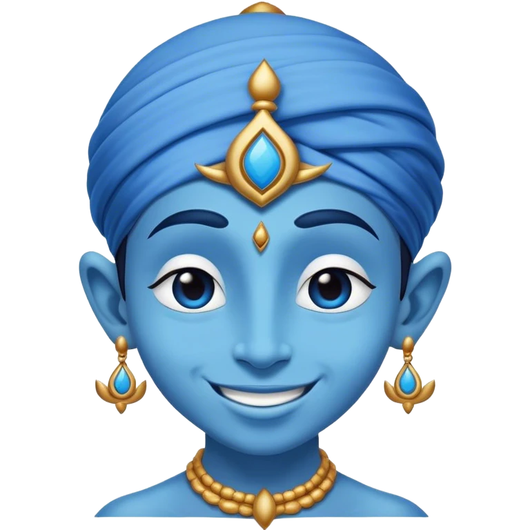 blue genie happy emoji