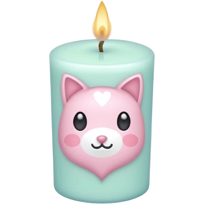 Cute kawaii gorgeous pretty pastel beautiful fairycore pastelcore detailed high quality trending aesthetic decoration candle emoji
