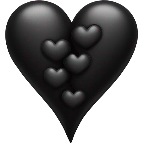 Two black hearts  emoji