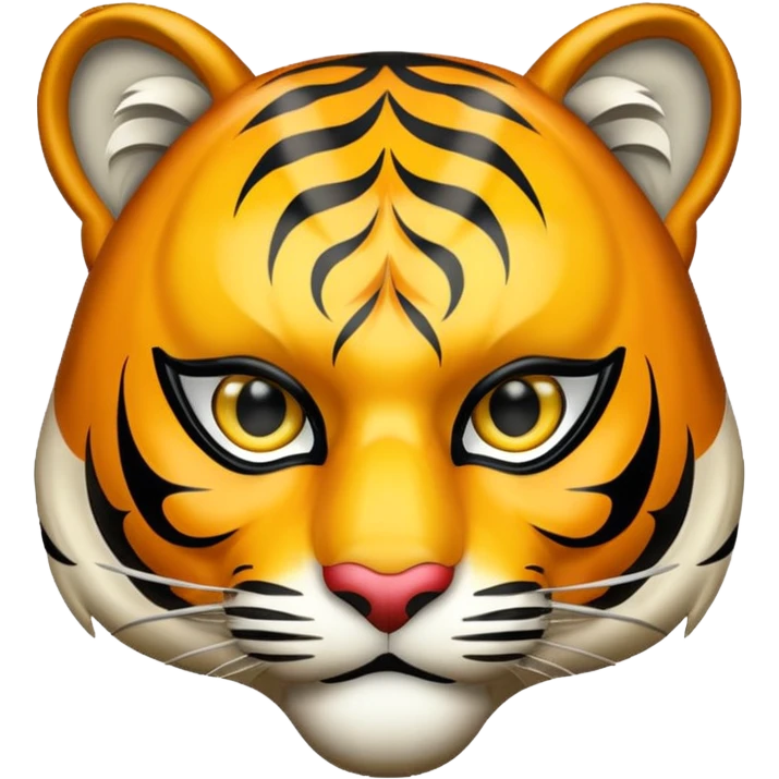 tiger with masquerade mask emoji