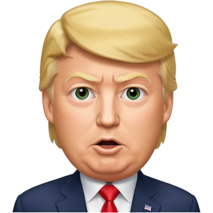 Donald Trump speaking at a rally emoji