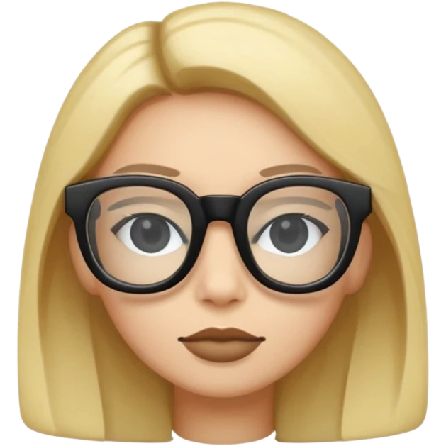 black glasses emoji
