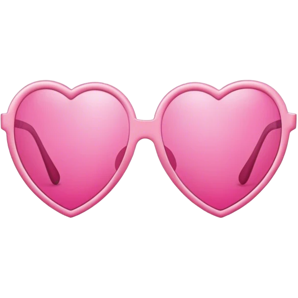 pink heart shaped sunglasses  emoji