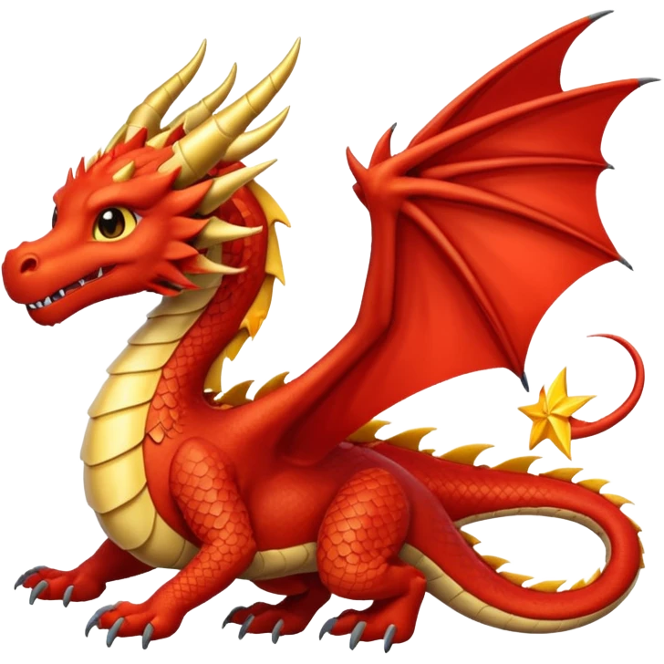 Fourth wing morningstar dragon  emoji