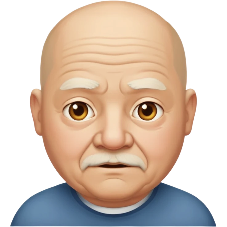 bald old guy with fat belly emoji