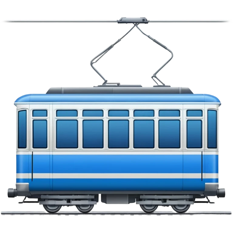 Tram image. View left Side. emoji