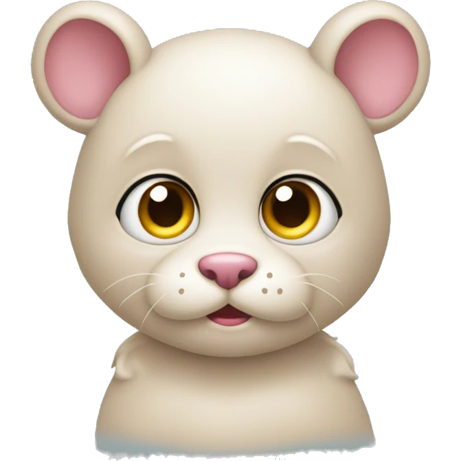 Розовый мишка emoji