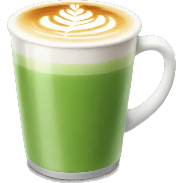 Hot Matcha latte emoji