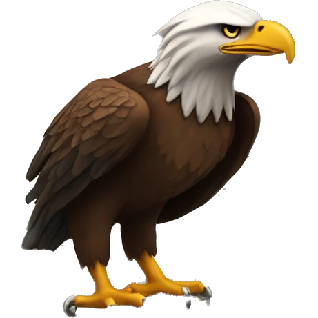An eagle reading the Bible  emoji