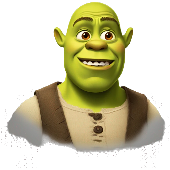 Shrek shocked emoji