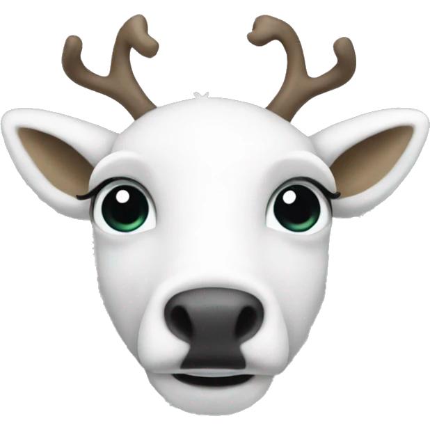 white-reindeer emoji