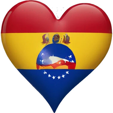 Broken Heart With Venezuela Colors Flag emoji