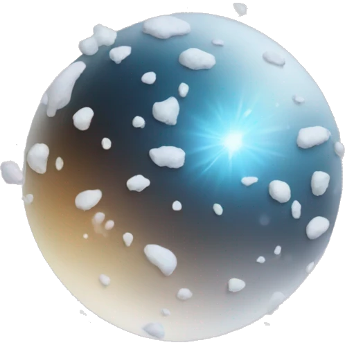 Snow in space emoji
