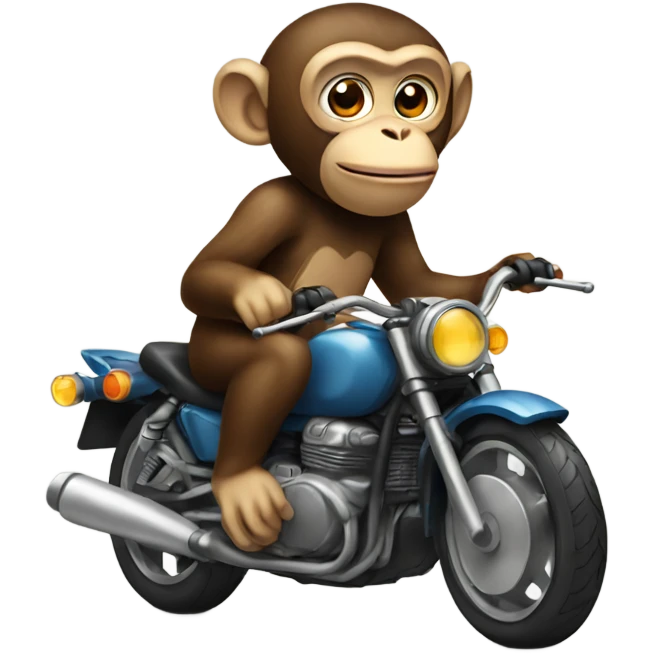 monkey with motorcycle  emoji