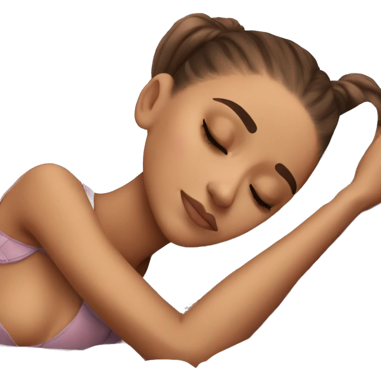Ariana Grande sleeping emoji