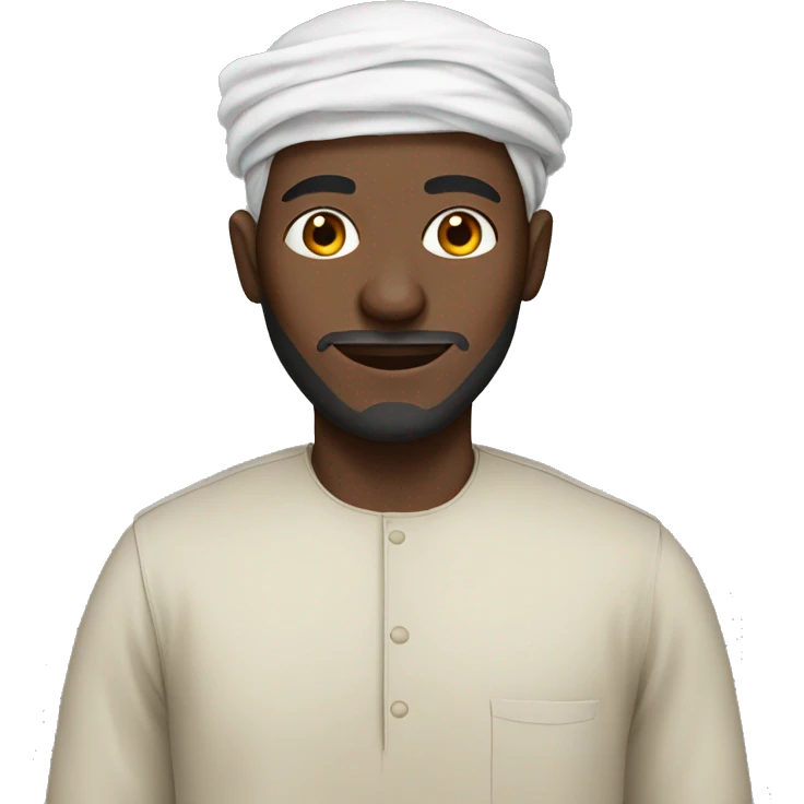 African Muslim man emoji