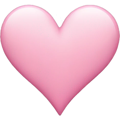 Pink ￼heart  emoji
