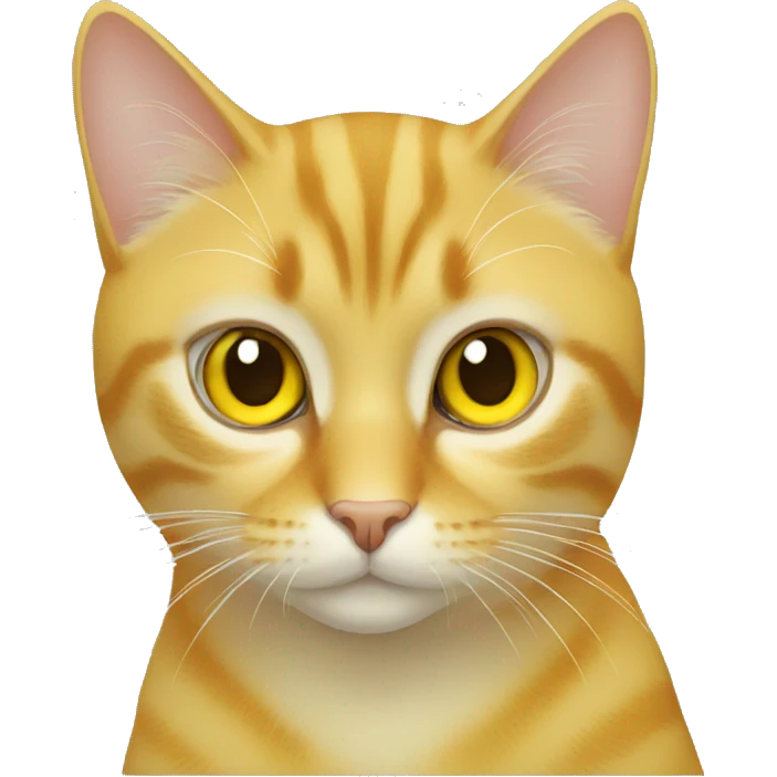 yellow cat eyes emoji