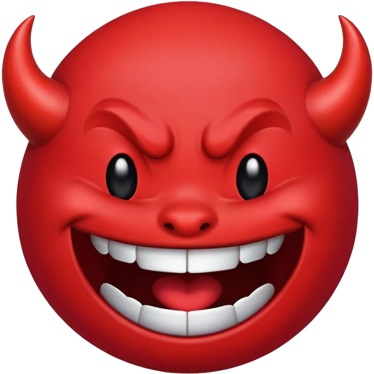 Devilish emoji laugh emoji