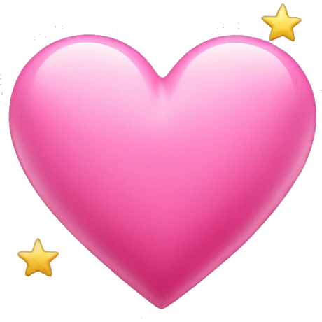 Pink heart with star emoji
