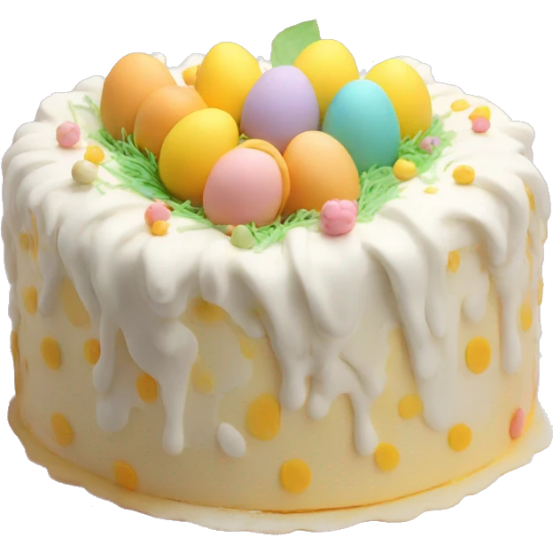 cake, Easter emoji
