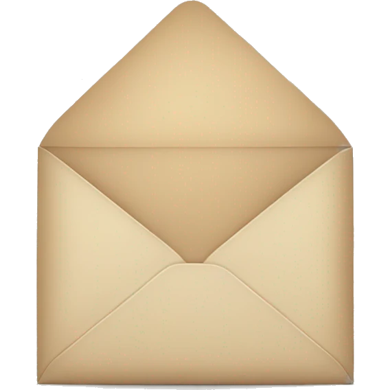 beige envelope with letter emoji