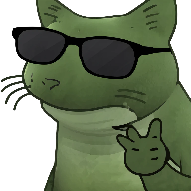 Cat with sunglasses emoji
