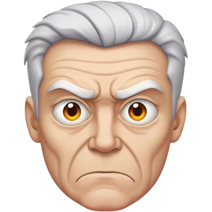 mad white man emoji