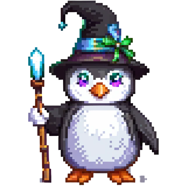 penguin wizard emoji