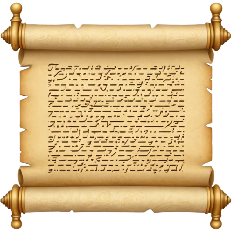 stylish papyrus scroll emoji
