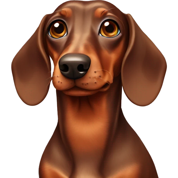 Brown Dachshund  emoji