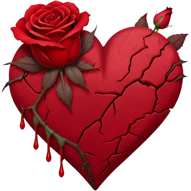 Put The 💔 Emoji And 🥀 Emoji Together In One Image emoji