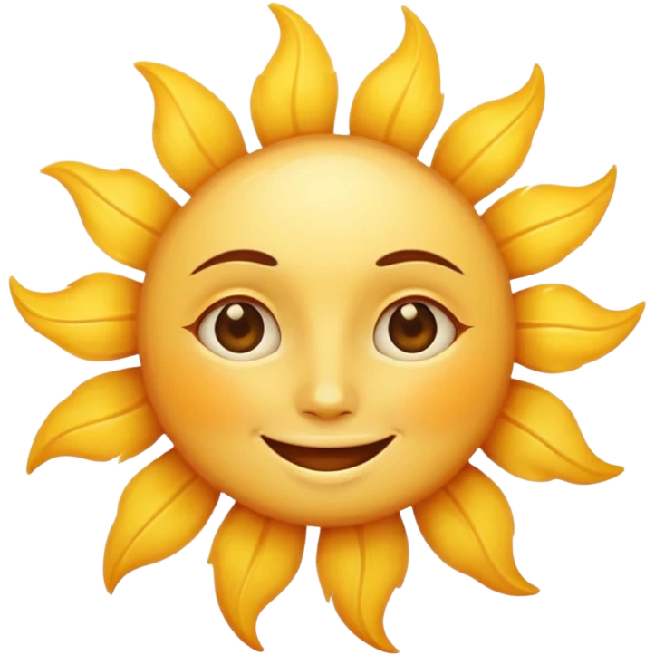 sun face emoji
