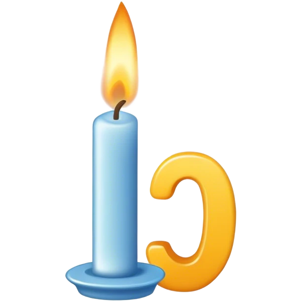 The number 19 candles emoji