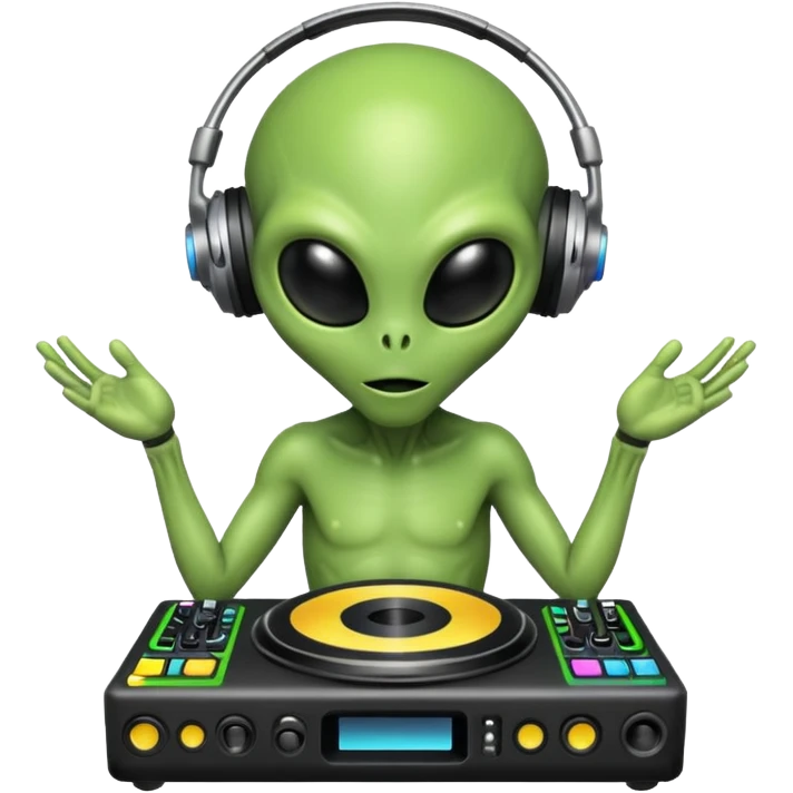 alien dj emoji