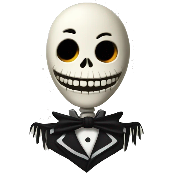 jack the skeleton face emoji