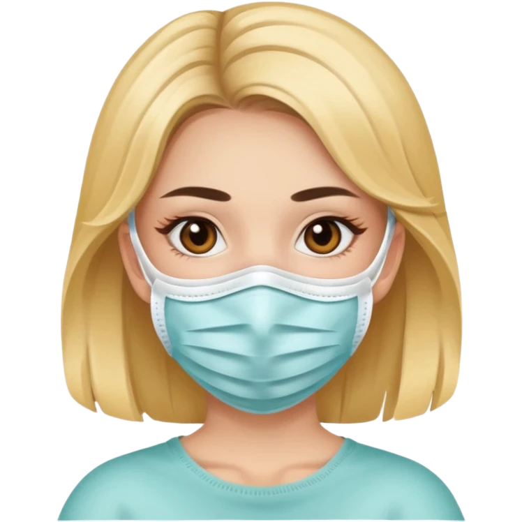 بنت حلوه لابسه كمامه emoji