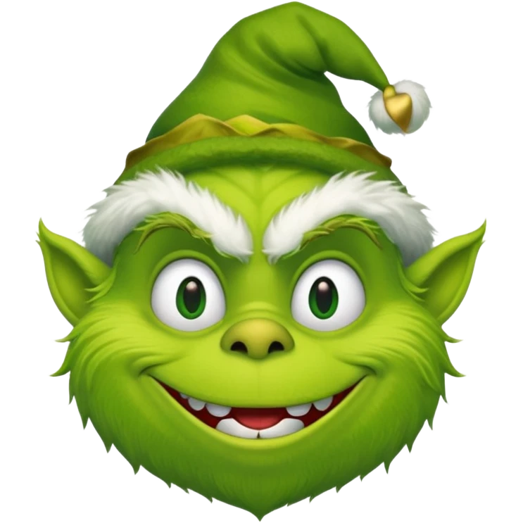 Sneaky grinch emoji