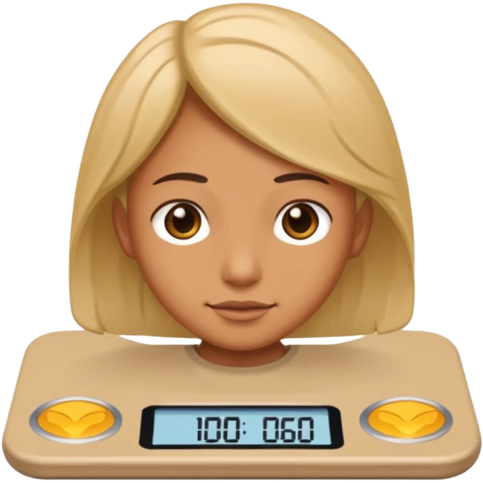 person on scale emoji