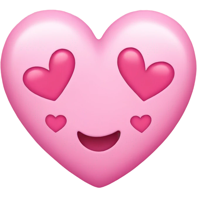 Cute hearts pink emoji