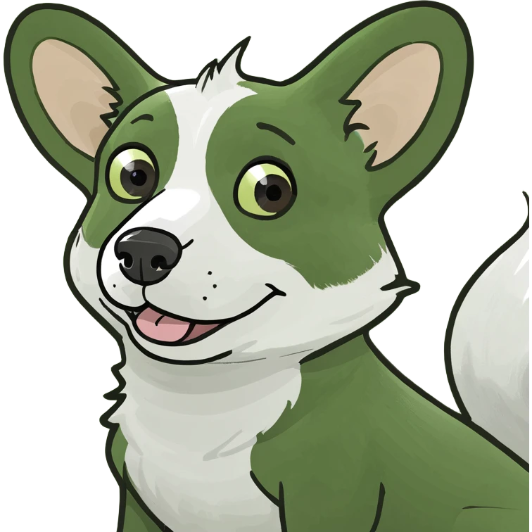 Corgi skunk emoji