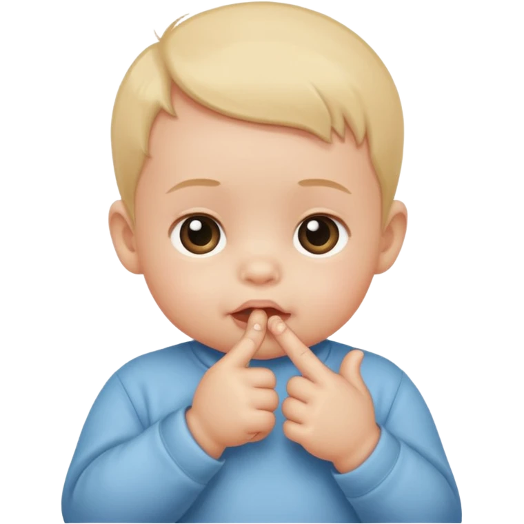 sucer son pouce emoji