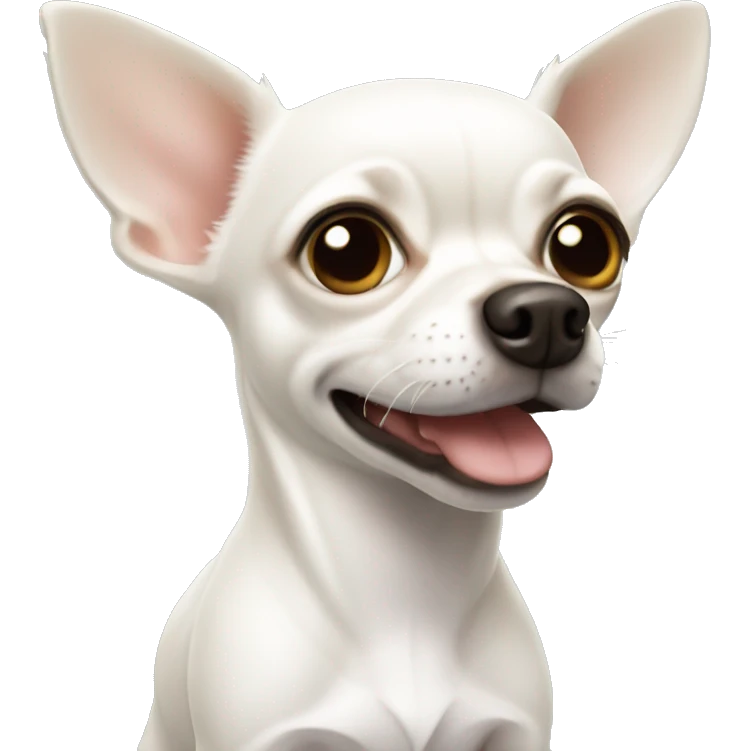 White chihuahua  emoji