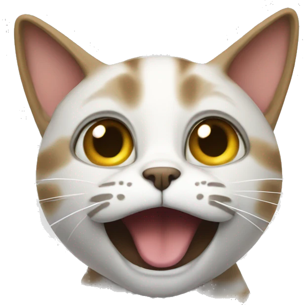 cat talking on a speechment emoji